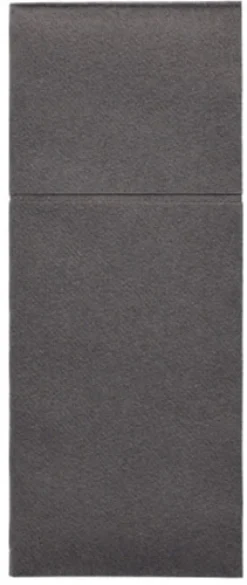 Starpak Bestecktaschen, Airlaid 40 cm x 48 cm anthrazit "Premium" mit Besteckfalz