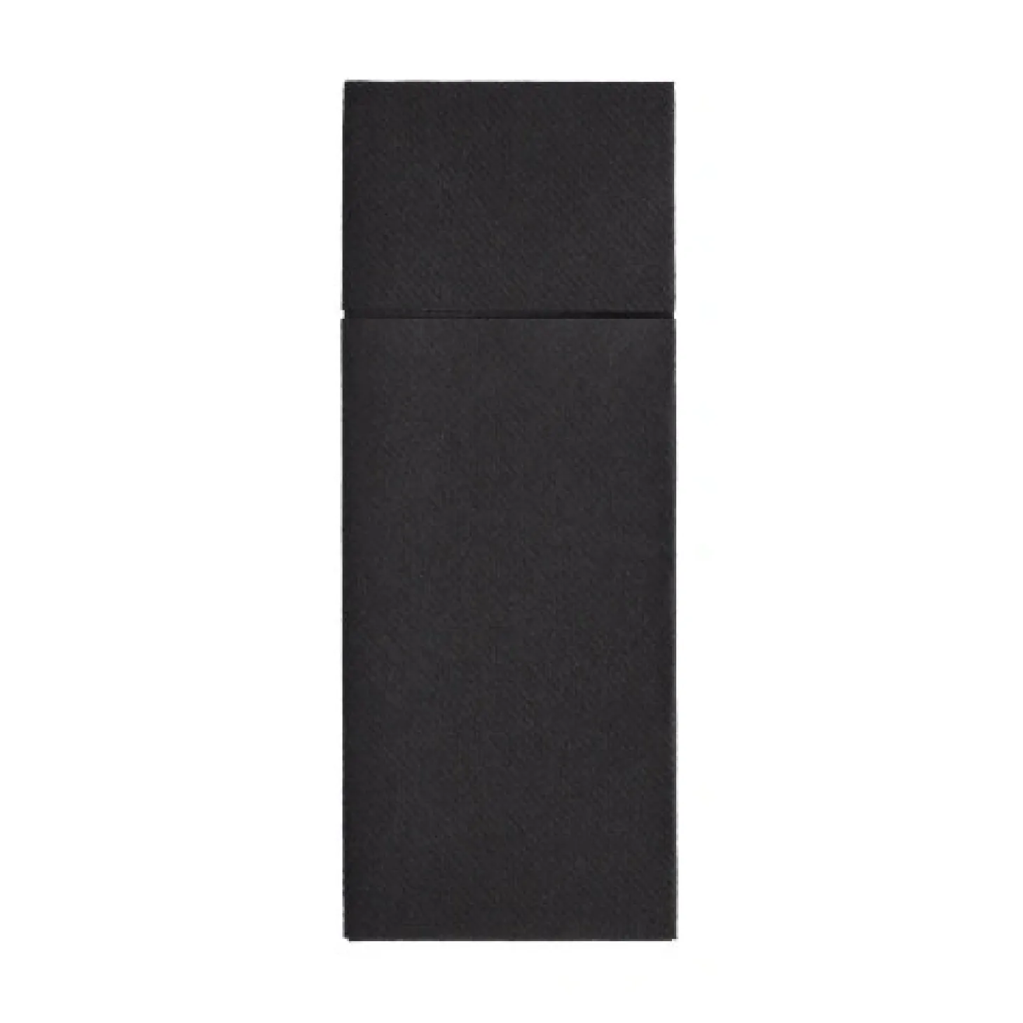 Starpak Bestecktaschen, Airlaid 40 cm x 33 cm schwarz mit Besteckfalz