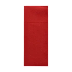 Starpak Bestecktaschen, Airlaid 40 cm x 33 cm bordeaux mit Besteckfalz, 5 x 100 Stück