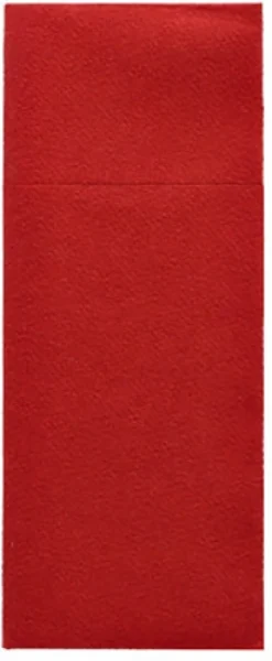 Starpak Bestecktaschen, Airlaid 40 cm x 33 cm bordeaux mit Besteckfalz, 5 x 100 Stück