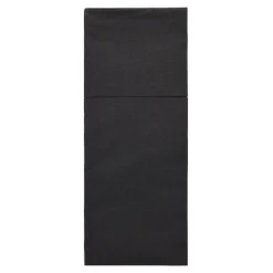 Starpak Bestecktaschen, Airlaid 40 cm x 48 cm schwarz "Premium" mit Besteckfalz