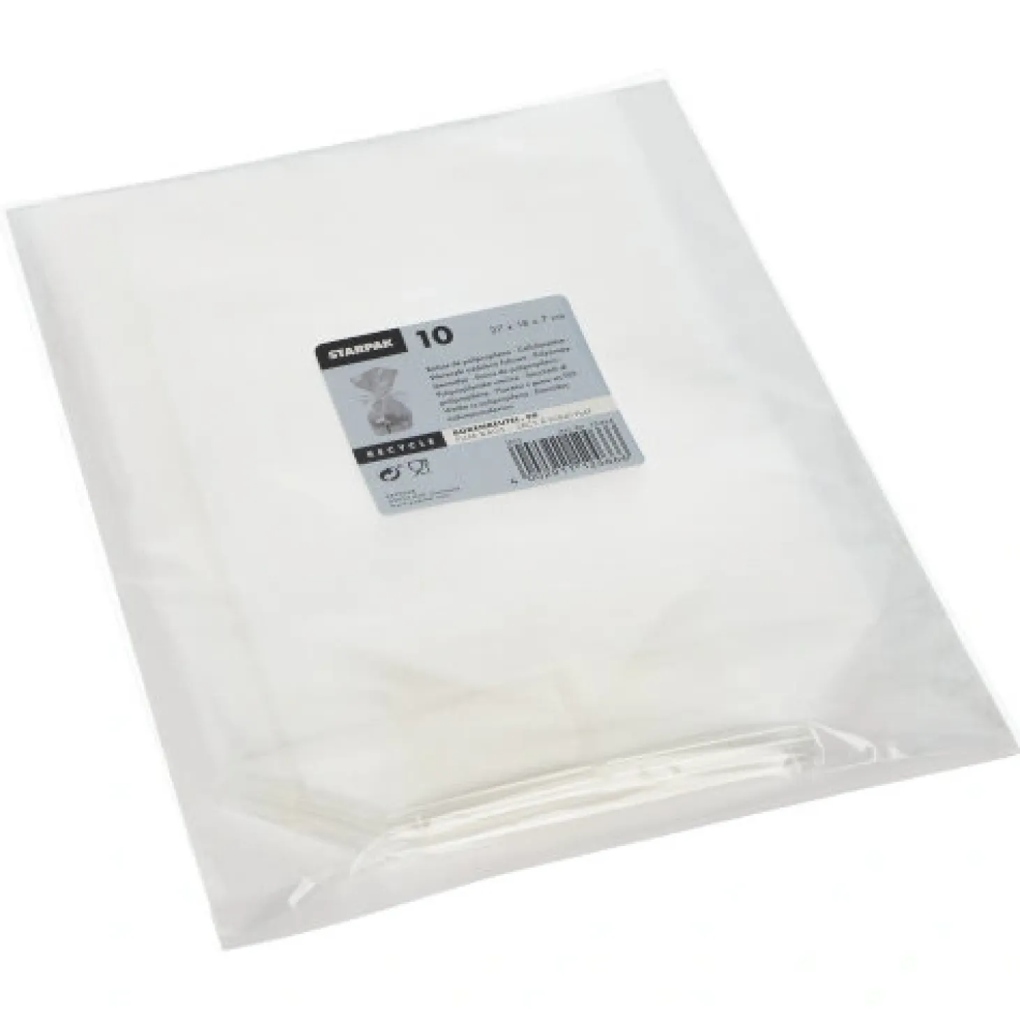 Starpak Bodenbeutel, PP 27 cm x 18 cm x 7 cm transparent