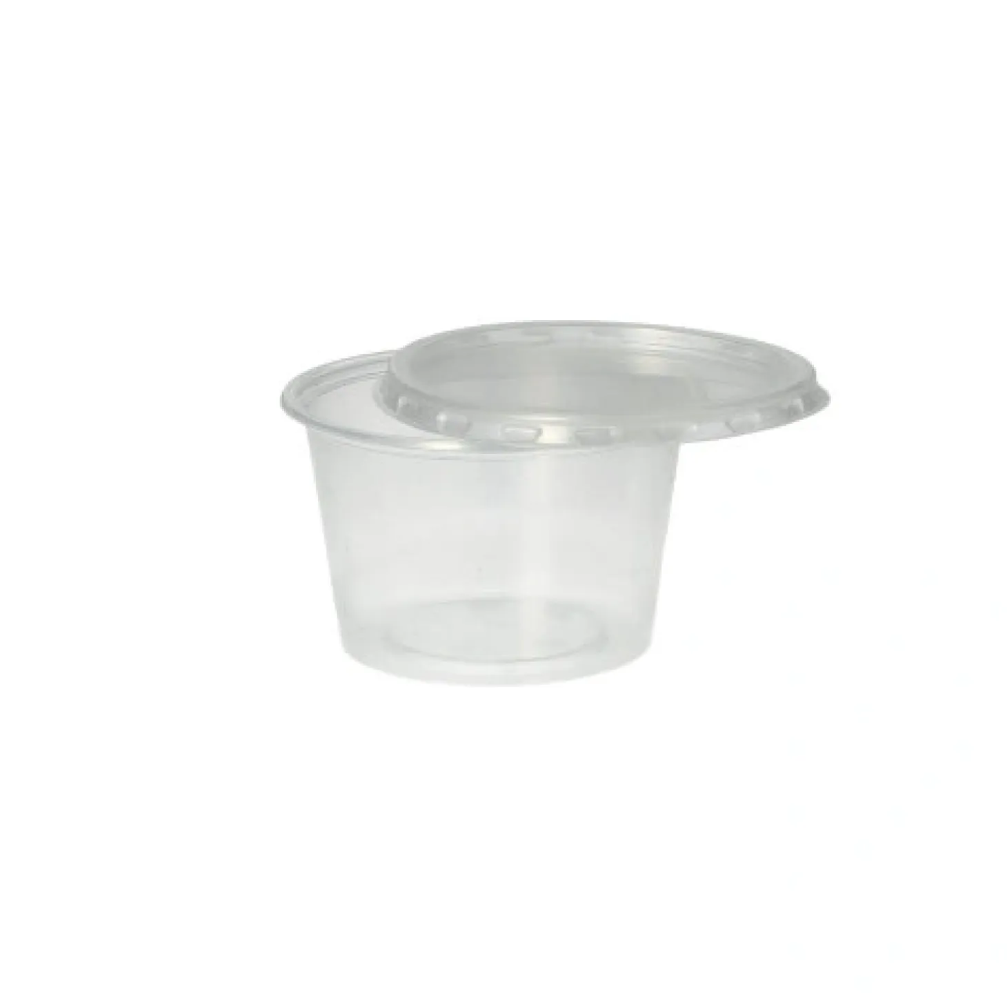 Starpak Deckel für Dressingbecher, PP rund Ø 7,1 cm, 0,5 cm transparent