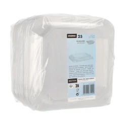 Starpak Deckel für Lunchboxen PET eckig 2,5 cm x 18 cm x 18 cm transparent