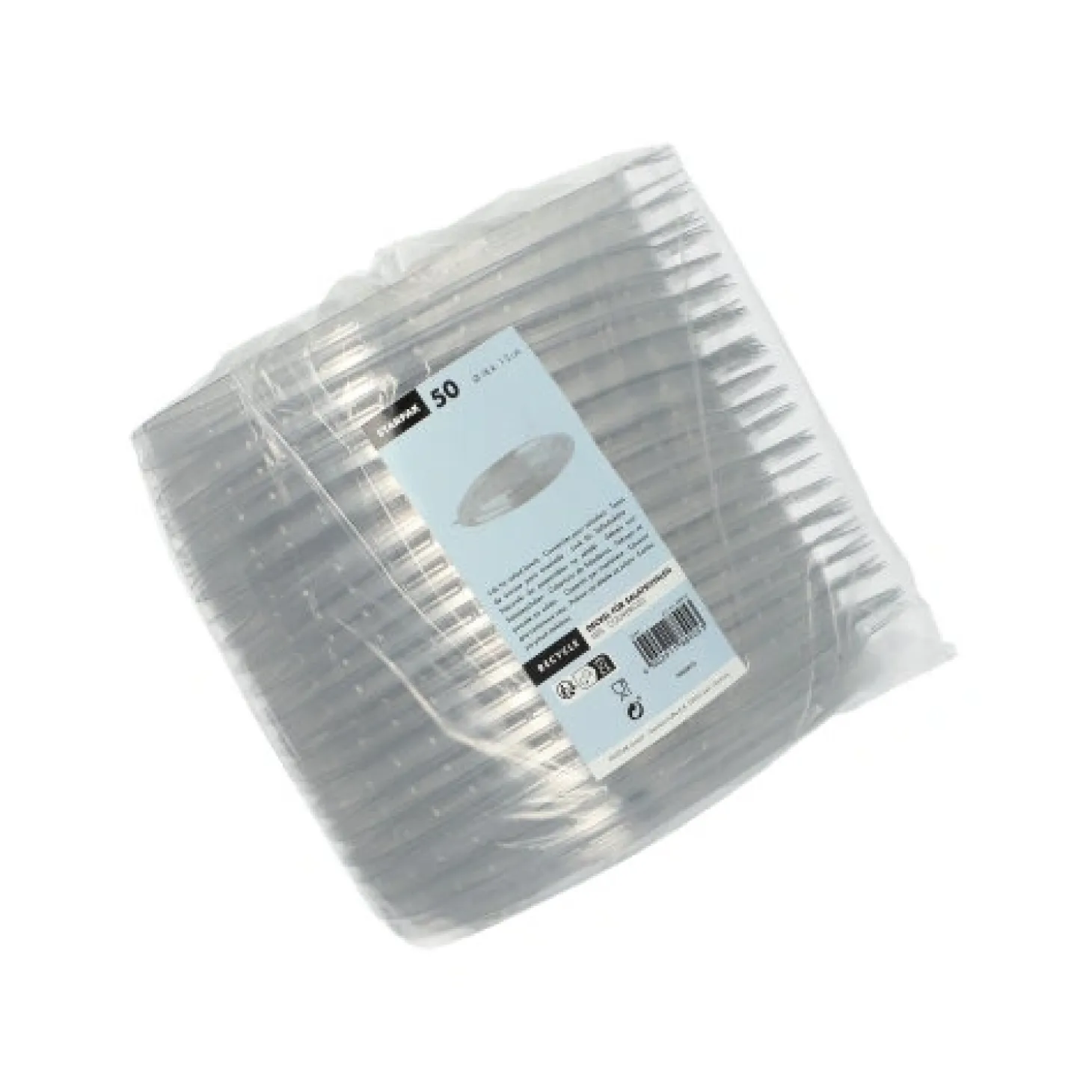 Starpak Deckel für Salatschalen, PET rund Ø 18,4 cm, 2 cm klar