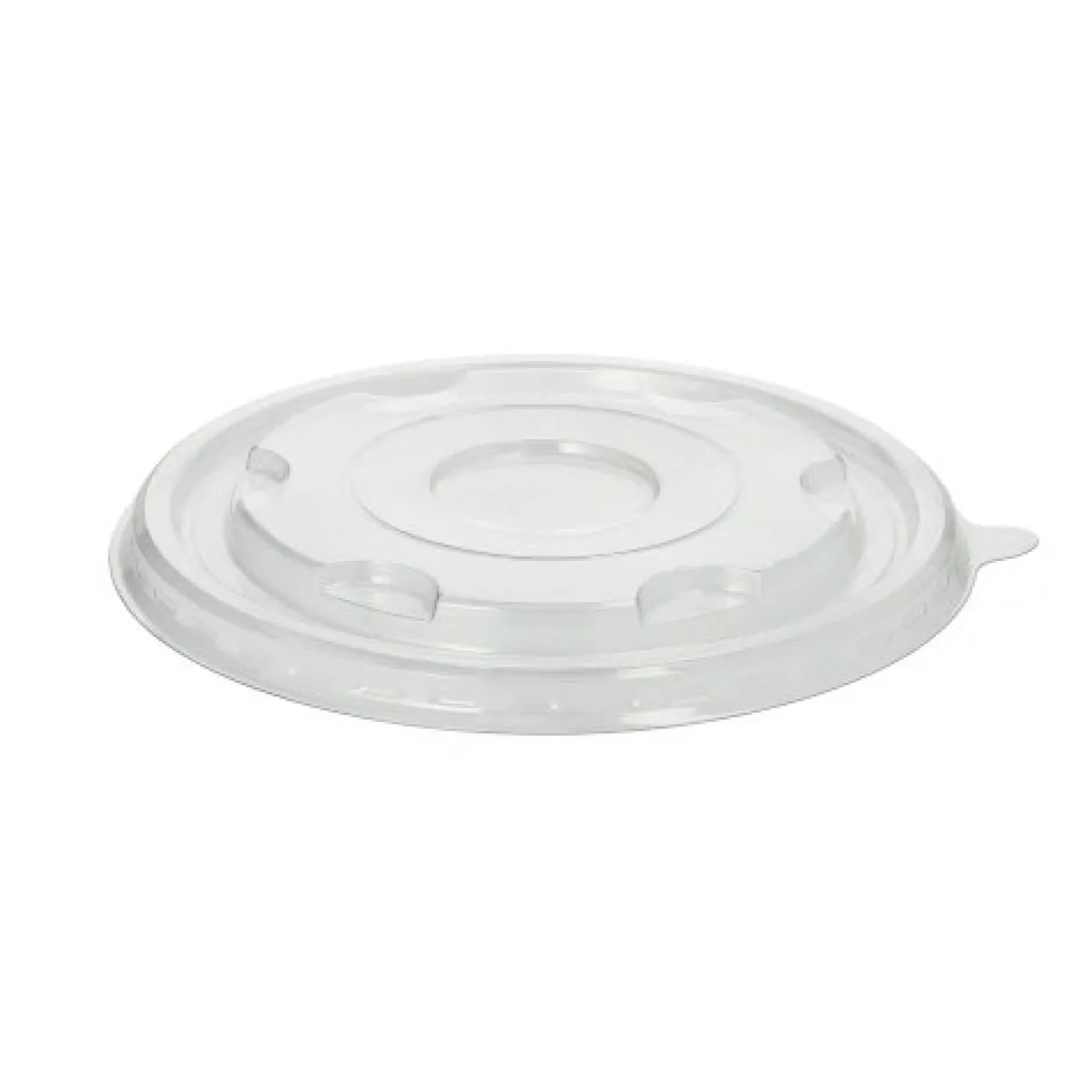 Starpak Deckel für Schalen R-PET rund Ø 17 cm, 1,5 cm weiß