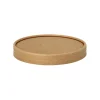 Starpak Deckel für Suppenbecher, Pappe rund Ø 11,5 cm, 1,6 cm braun