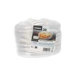 Starpak Deckel PET für Schalen oval 1 cm x 10,5 cm x 15,5 cm glasklar