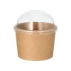 Starpak Dom-Deckel für Suppenbecher PET rund Ø 9,8 cm, 4 cm transparent