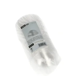 Starpak Dom-Deckel "Hurricane", PET rund Ø 9,5 cm, 4,5 cm glasklar mit Lochung