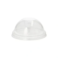 Starpak Dom-Deckel, PET rund Ø 9 cm, 4,5 cm glasklar ohne Lochung