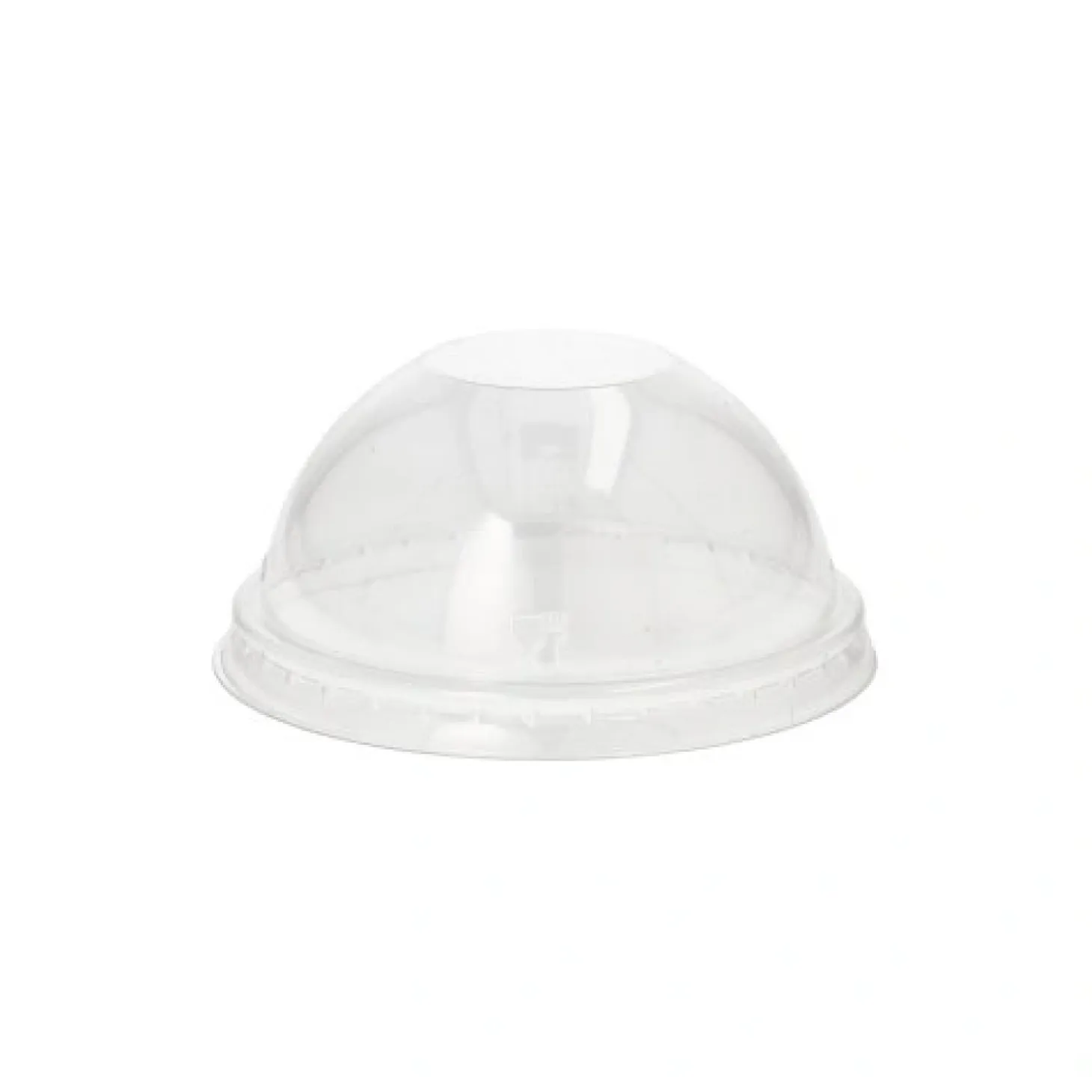 Starpak Dom-Deckel, PET rund Ø 9 cm, 4,5 cm glasklar ohne Lochung