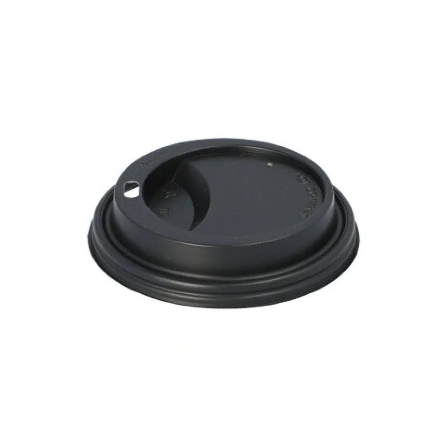 Starpak Dom-Deckel, PS "To Go" rund Ø 9 cm, 1,8 cm schwarz