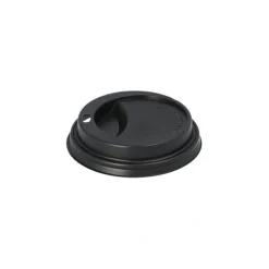 Starpak Dom-Deckel, PS "To Go" rund Ø 8 cm, 2 cm schwarz