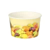 Starpak Eisbecher, Pappe rund 250 ml Ø 10 cm, 6 cm rosa "Triangle", 6 x 200 Stück