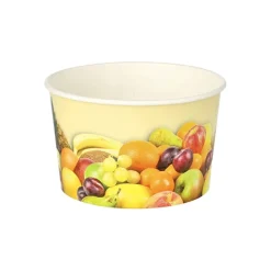 Starpak Eisbecher, Pappe rund 250 ml Ø 10 cm, 6 cm rosa "Triangle", 6 x 200 Stück