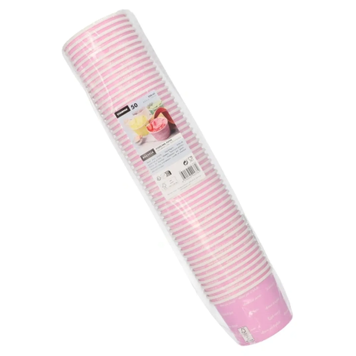 Starpak Eisbecher, Pappe rund 250 ml Ø 9,5 cm, 6,2 cm rosa "Icelove", 20 x 50 Stück