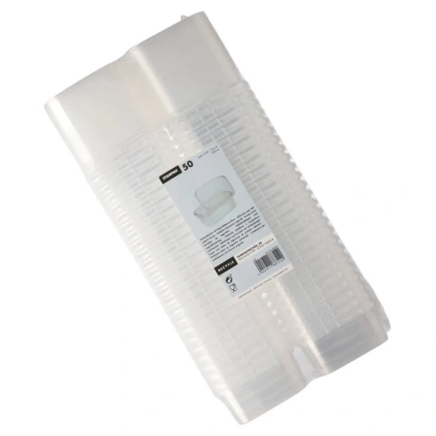 Starpak Feinkostbecher, PP eckig 250 ml 4 cm x 8,6 cm x 10,9 cm transparent mit Originalitätsverschluss