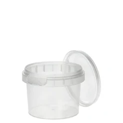 Starpak Feinkostbecher, PP rund 120 ml Ø 6,9 cm, 5,1 cm transparent mit Originalitätsverschluss
