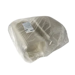 Starpak Feinkost- und Salatschalen mit Klappdeckel, R-PET oval 1500 ml 7,6 cm x 18,2 cm x 20,8 cm klar