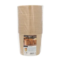 Starpak Food-Buckets 2800 ml Ø 18 cm, 16 cm braun, 4 x 25 Stück
