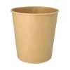 Starpak Food-Buckets 3800 ml Ø 18,7 cm, 19,5 cm braun, 4 x 25 Stück