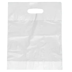 Starpak Griffloch-Tragetaschen, HDPE 50 cm x 45 cm x 8 cm weiß