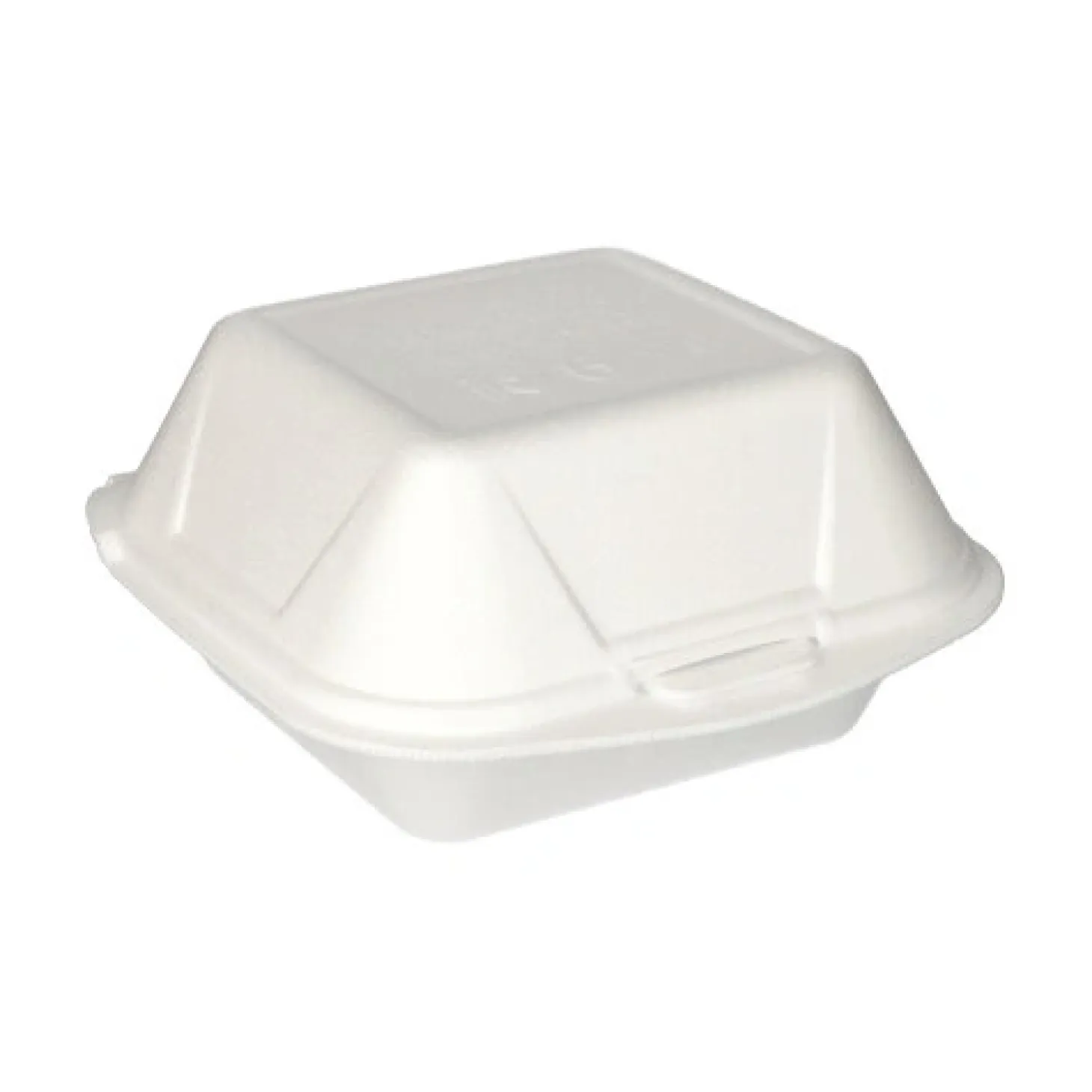 Starpak Hamburger-Boxen mit Klappdeckel, XPS 8 cm x 14,5 cm x 15,5 cm weiß