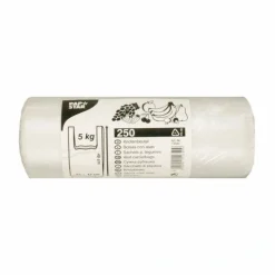 Starpak Hemdchen-Tragetaschen, HDPE 48 cm x 22 cm x 12 cm transparent Knotenbeutel