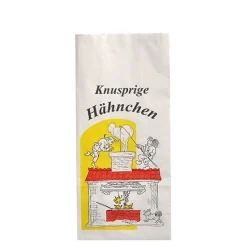 Starpak Hähnchenbeutel, Papier mit Alu-Einlage 24 cm x 10,5 cm x 6 cm