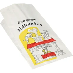 Starpak Hähnchenbeutel, Papier mit Alu-Einlage 28 cm x 13 cm x 8 cm "Max & Moritz" 1/1