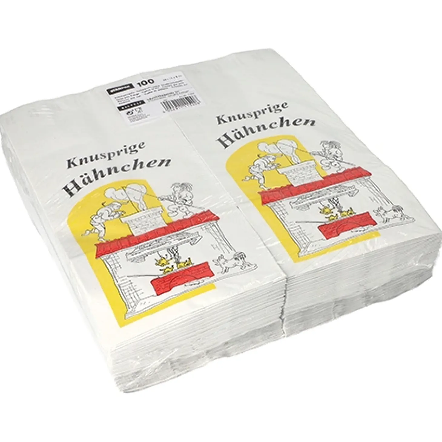 Starpak Hähnchenbeutel, Papier mit Alu-Einlage 28 cm x 13 cm x 8 cm "Max & Moritz" 1/1