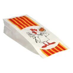 Starpak Hähnchenbeutel, Papier mit HDPE-Einlage 24 cm x 10,5 cm x 5,5 cm 