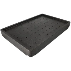 Starpak Kühlaufsatz EPP 60 cm x 40 cm x 8,5 cm schwarz "Gastro-Norm 1/1" für Trockeneis, 17 x 1 Stück