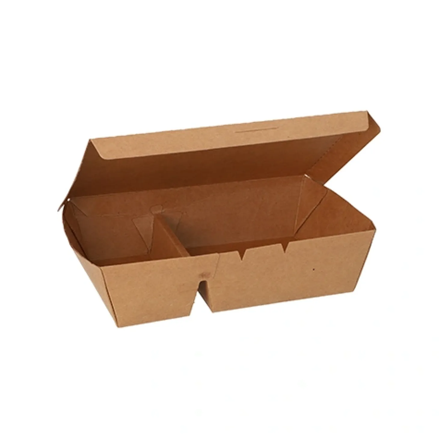 Starpak Lunchboxen, Pappe 2-geteilt 450 ml 5 cm x 11 cm x 16,8 cm braun