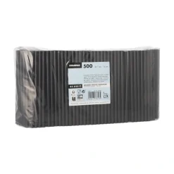 Starpak Mehrweg-Cocktail Trinkhalme PP Ø 7 mm, 15 cm schwarz, 8 x 500 Stück