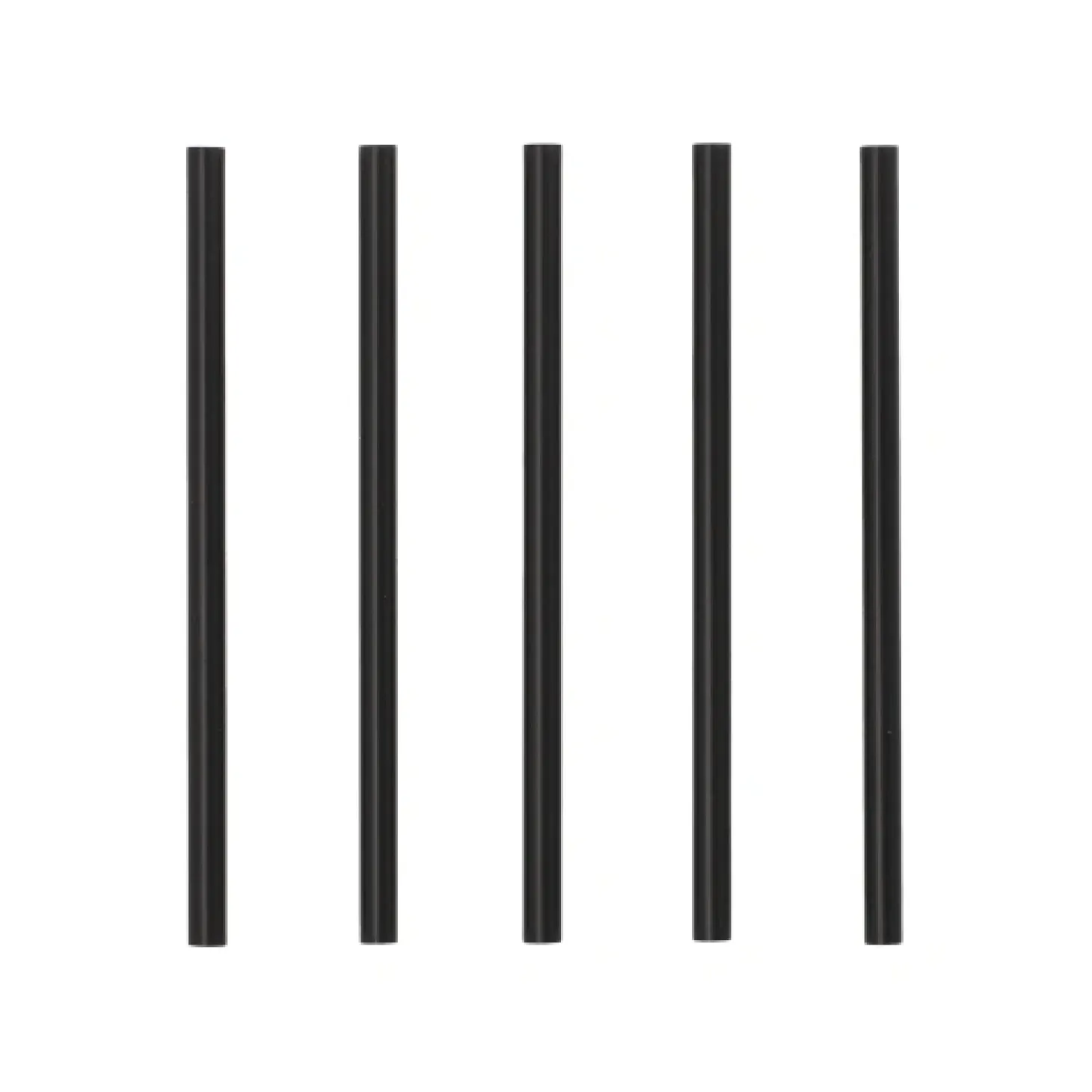 Starpak Mehrweg-Cocktail Trinkhalme PP Ø 7 mm, 15 cm schwarz, 8 x 500 Stück