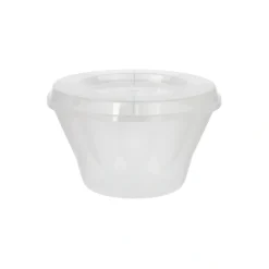 Starpak Mehrweg-Deckel rund Ø 11 cm, 1,3 cm transparent für Eis- und Dessertschalen, 10 x 25 Stück