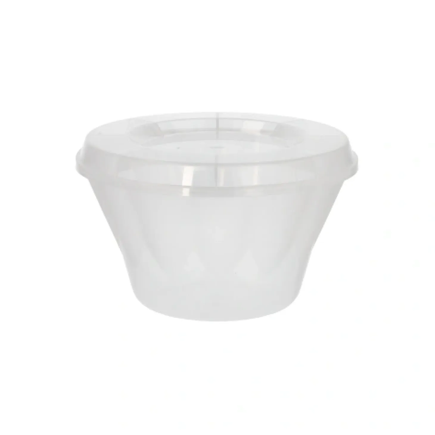 Starpak Mehrweg-Deckel rund Ø 11 cm, 1,3 cm transparent für Eis- und Dessertschalen, 10 x 25 Stück