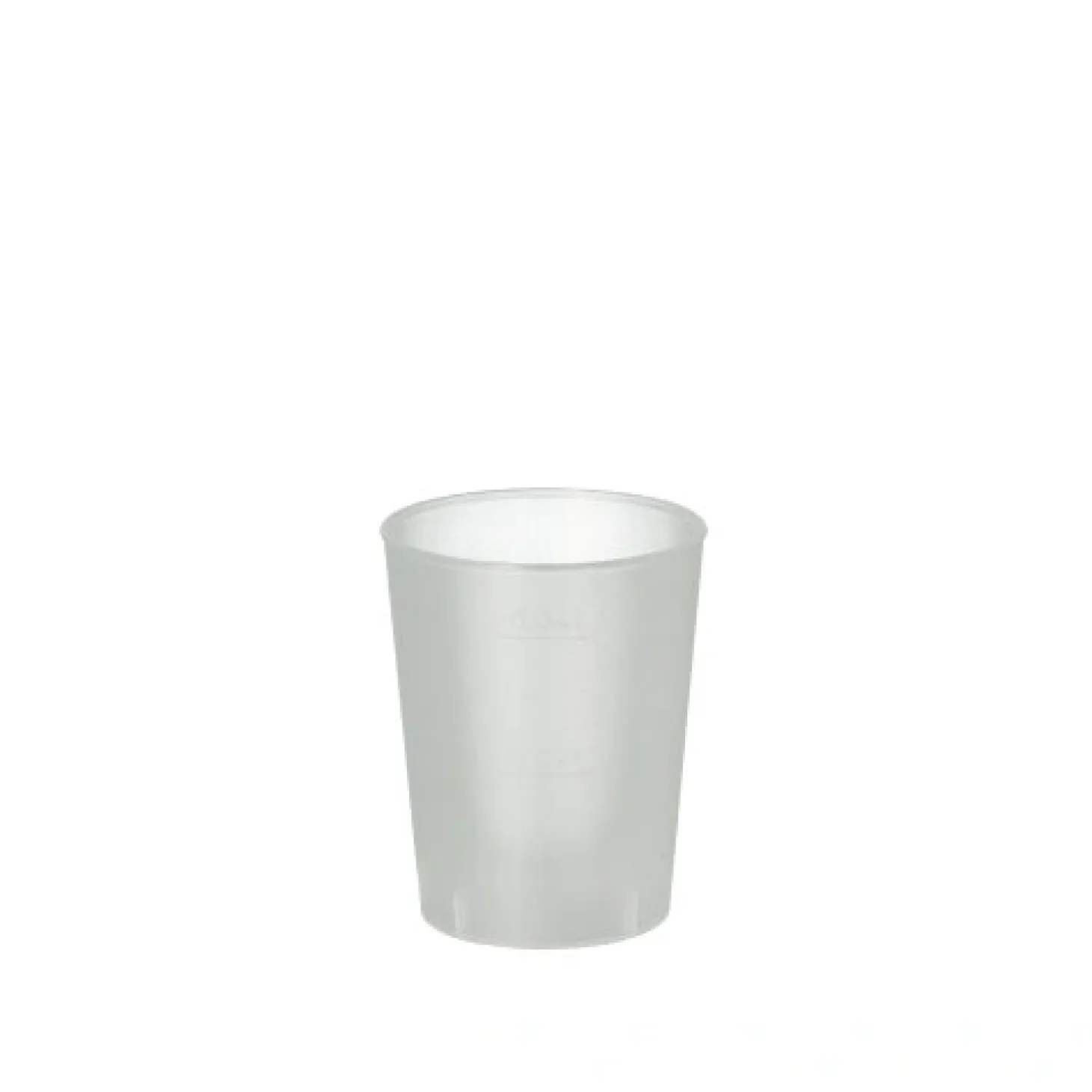 Starpak Mehrweg-Gläser für Schnaps PP 4 cl Ø 4,3 cm, 5,2 cm satiniert, unzerbrechlich, 24 x 40 Stück