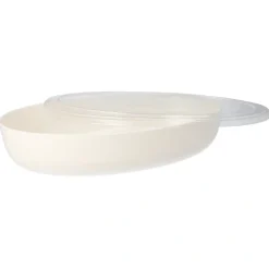 Starpak Mehrweg-Schalen oval 2400 ml 6,5 cm x 19,5 cm x 30,5 cm weiß "Cella"