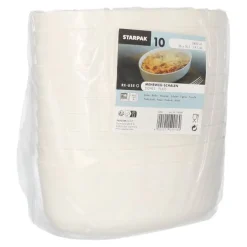 Starpak Mehrweg-Schalen oval 2400 ml 9,1 cm x 16,5 cm x 26 cm weiß 