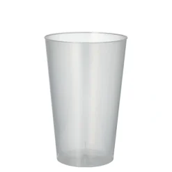 Starpak Mehrweg-Trinkbecher PP 0,4 l Ø 8,6 cm, 13 cm transluzent unzerbrechlich, 10 x 50 Stück