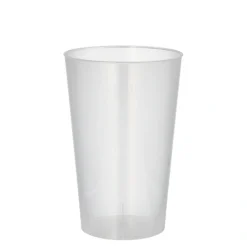 Starpak Mehrweg-Trinkbecher PP 0,3 l Ø 7,8 cm, 11,8 cm transluzent unzerbrechlich, 15 x 10 Stück
