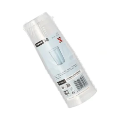 Starpak Mehrweg-Trinkbecher PP 0,2 l Ø 6,8 cm, 9,8 cm transluzent unzerbrechlich, 24 x 10 Stück