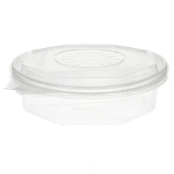 Starpak Menüboxen mit Klappdeckeln, PP ungeteilt 5,9 cm x 21,5 cm x 21,5 cm transparent 8-eckig