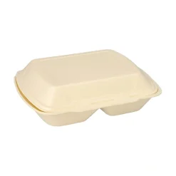 Starpak Menüboxen mit Klappdeckel, XPS 2-geteilt 7,5 cm x 24,3 cm x 20,8 cm creme