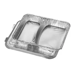 Starpak Menüschalen + Deckel, Alu 2-geteilt 0,83 l 3 cm x 17,7 cm x 22,5 cm