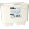 Starpak Mikrowellenschalen, PP 3-geteilt 1095 ml 4,9 cm x 22,7 cm x 17,8 cm weiß