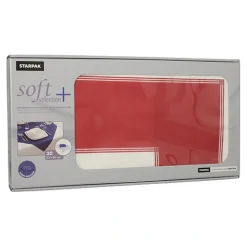 Starpak Mitteldecken, stoffähnlich, Vlies "soft selection plus" 80 cm x 80 cm bordeaux "Frame"